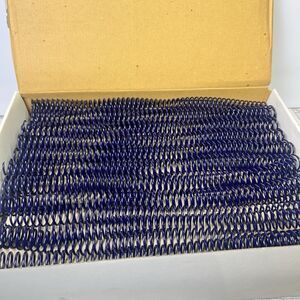 Plastic Coils 16 mm (5/8”) Diameter 4:1 Pitch 12" Length Navy Color 100 Qty